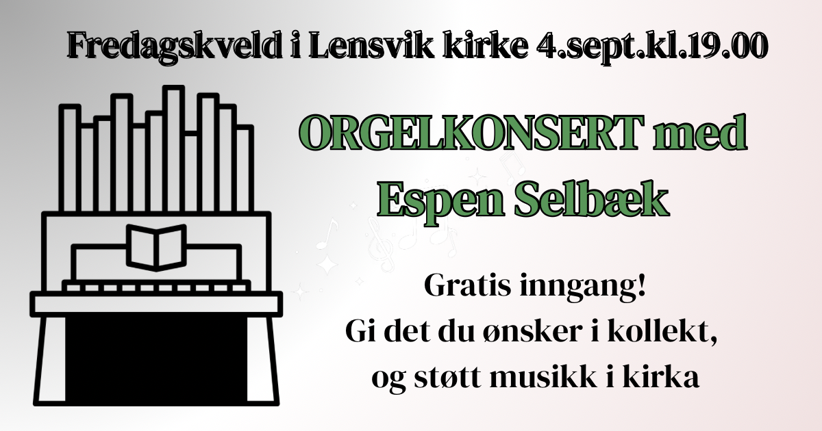 Orgelkonsert i Lensvik kirke