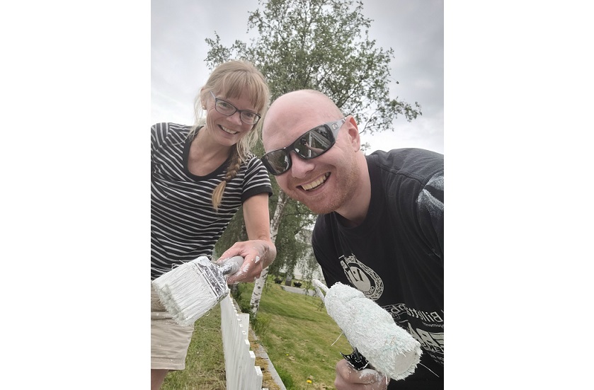 Dugnad for kirkegjerdet på Orkanger