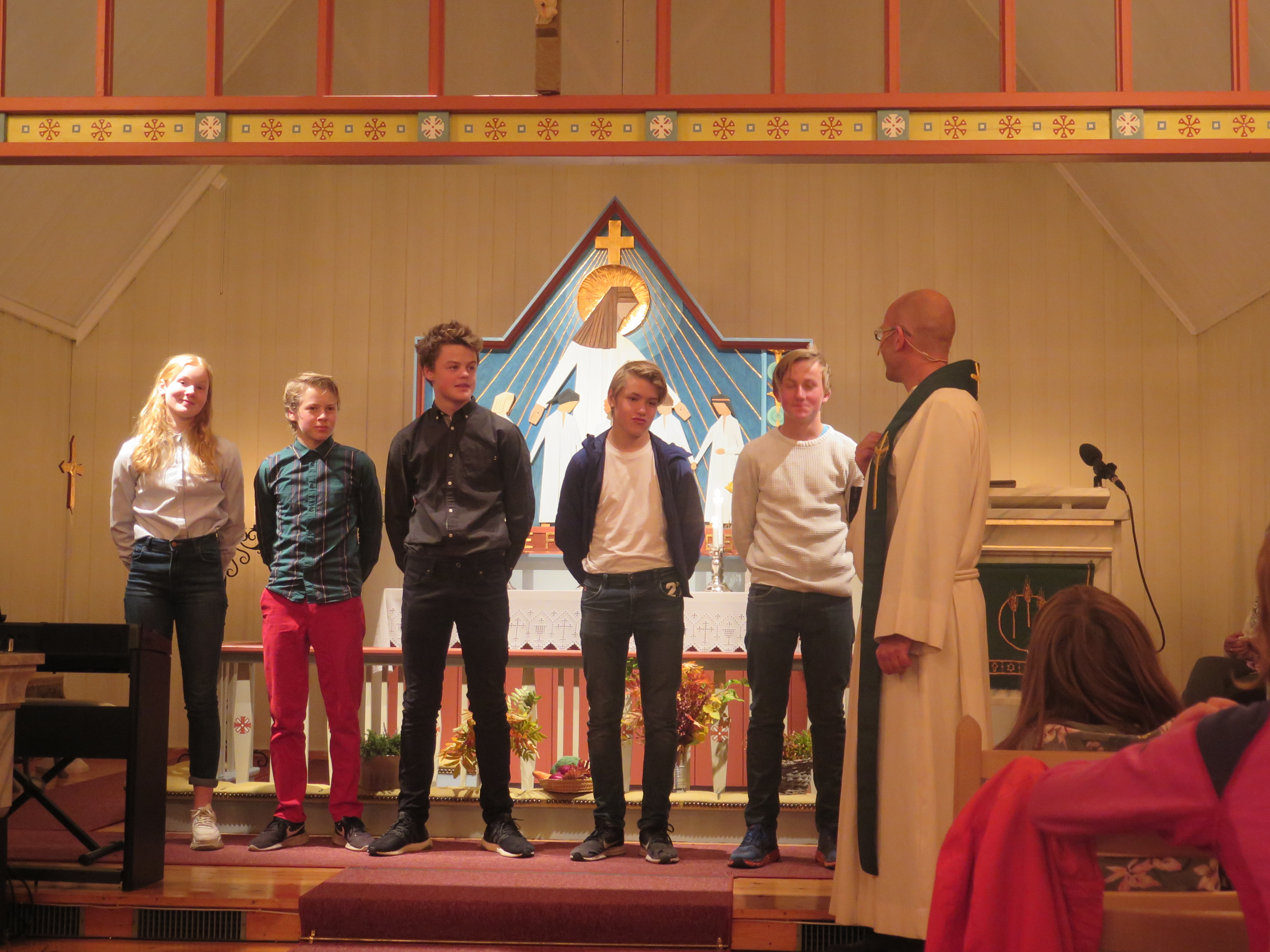 Presentasjon av konfirmanter i Dalsbygda