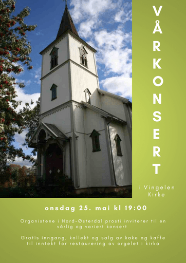 Vårkonsert med Nord-Østerdalens organister