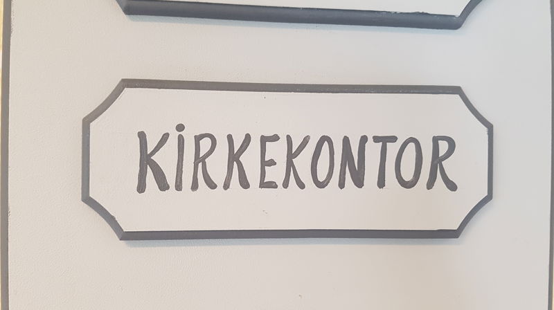 Kirkekontoret stengt i jula.