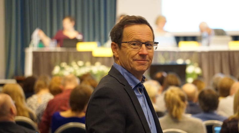 Kirkeverge Robert Wright er fornøyd med årets kirkemøte.