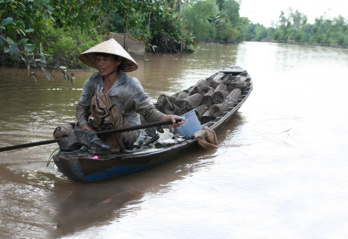 Mekong-elva i Vietnam er både vannkilde og transportåre, og ender i et enormt delta