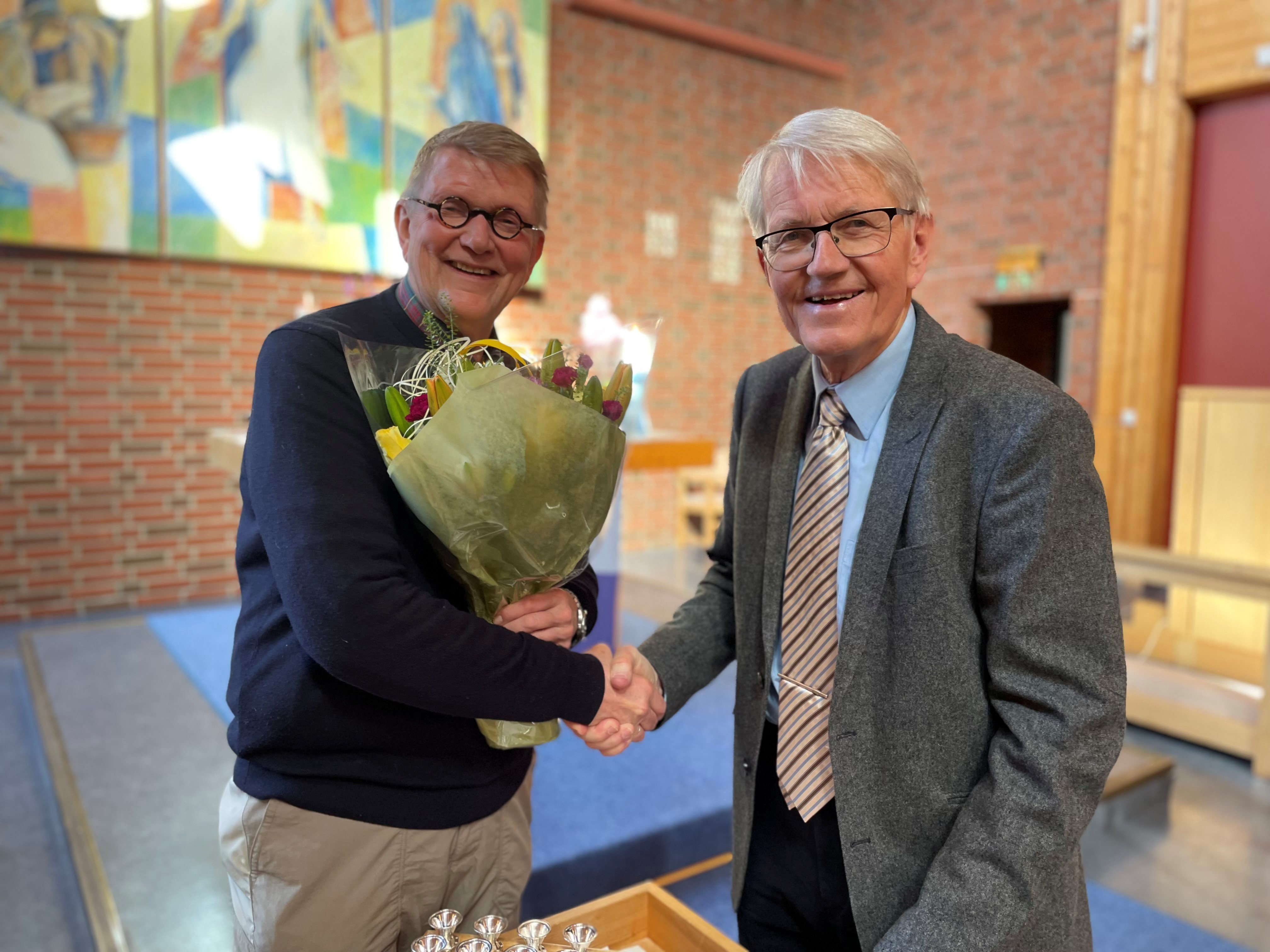 Geir Riise (MR-leder BMVA) og Gunnar Hirsch (MR-leder EF)