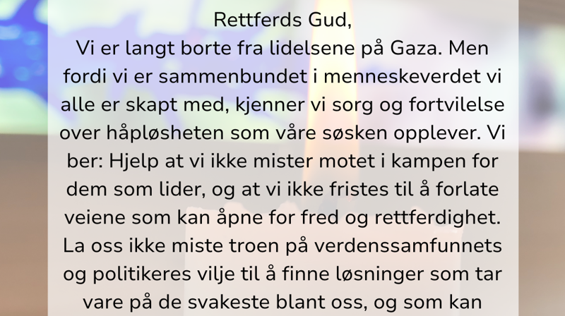 Klokkeringing for Gaza