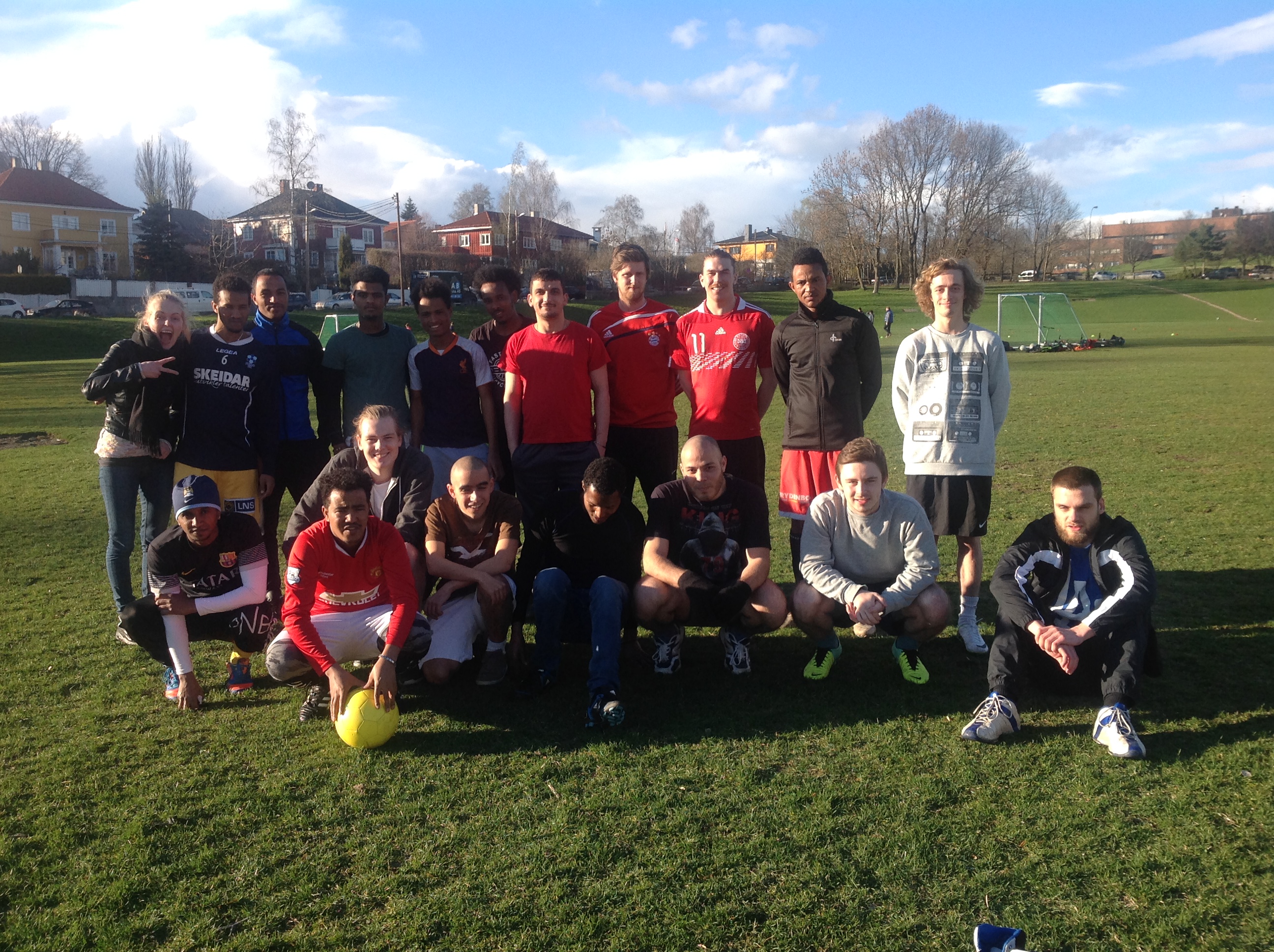 Fotball med flyktninger