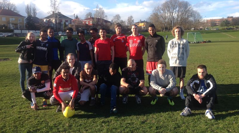 Fotball med flyktninger