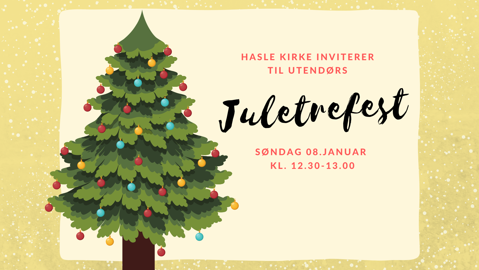 Utendørs juletrefest