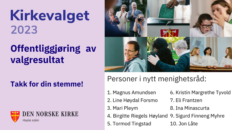 Offentliggjøring av valgresultat