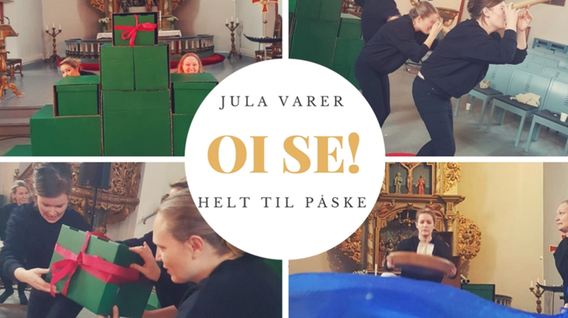 Barneforestillingen "Oi, se jula varer helt til påske"
