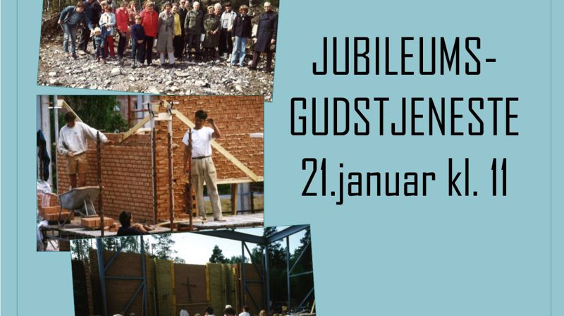 Holmlia kirke 25 år! Velkommen til Jubileumsgudstjeneste 21.januar kl. 11