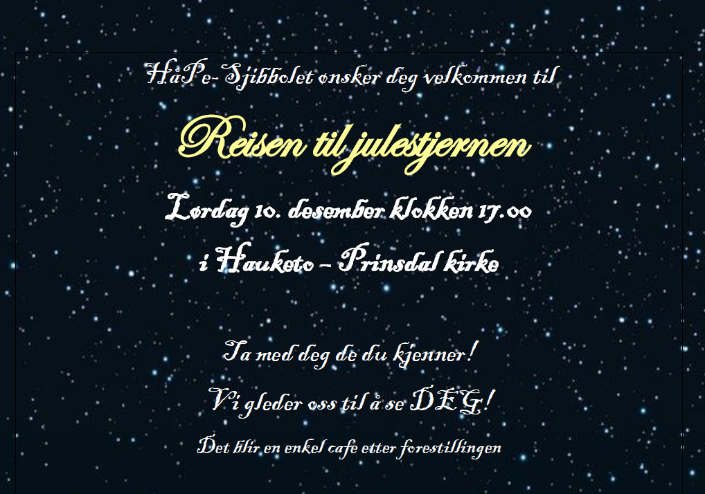 Reisen til julestjernen!