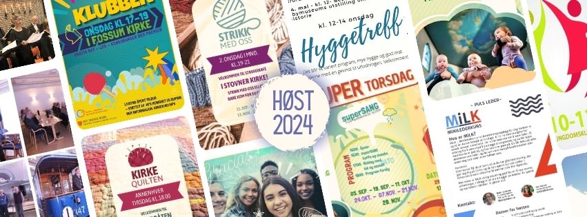 Oppstart/program til Barn og ungdoms aktivitetene høsten 2024