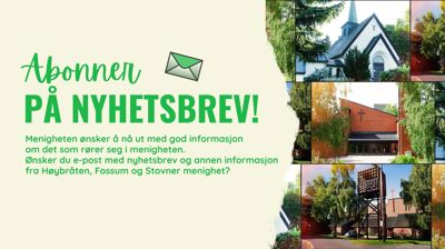 NYHETSBREV FRA MENIGHETEN