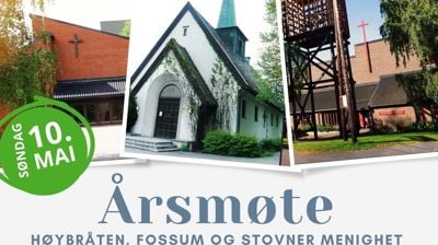 Årsmøte 10. mai 2026 - Stovner kirke