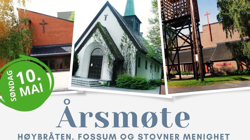 Årsmøte 10. mai 2026 - Stovner kirke
