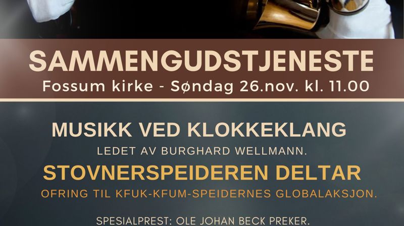 Sammengudstjeneste med Klokkeklang og Stovnerspeideren!