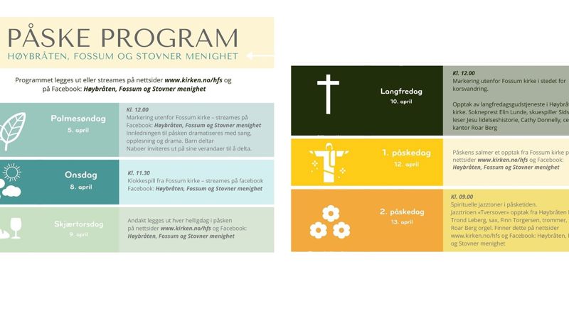 Påske program i HFS 2020