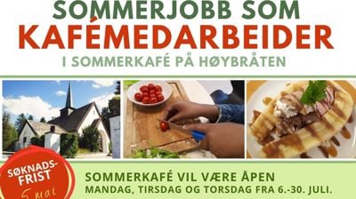 Sommerjobb som kafémedarbeider i sommerkafé