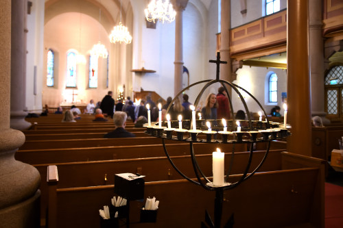 Bilde fra gudstjeneste/juletrefest