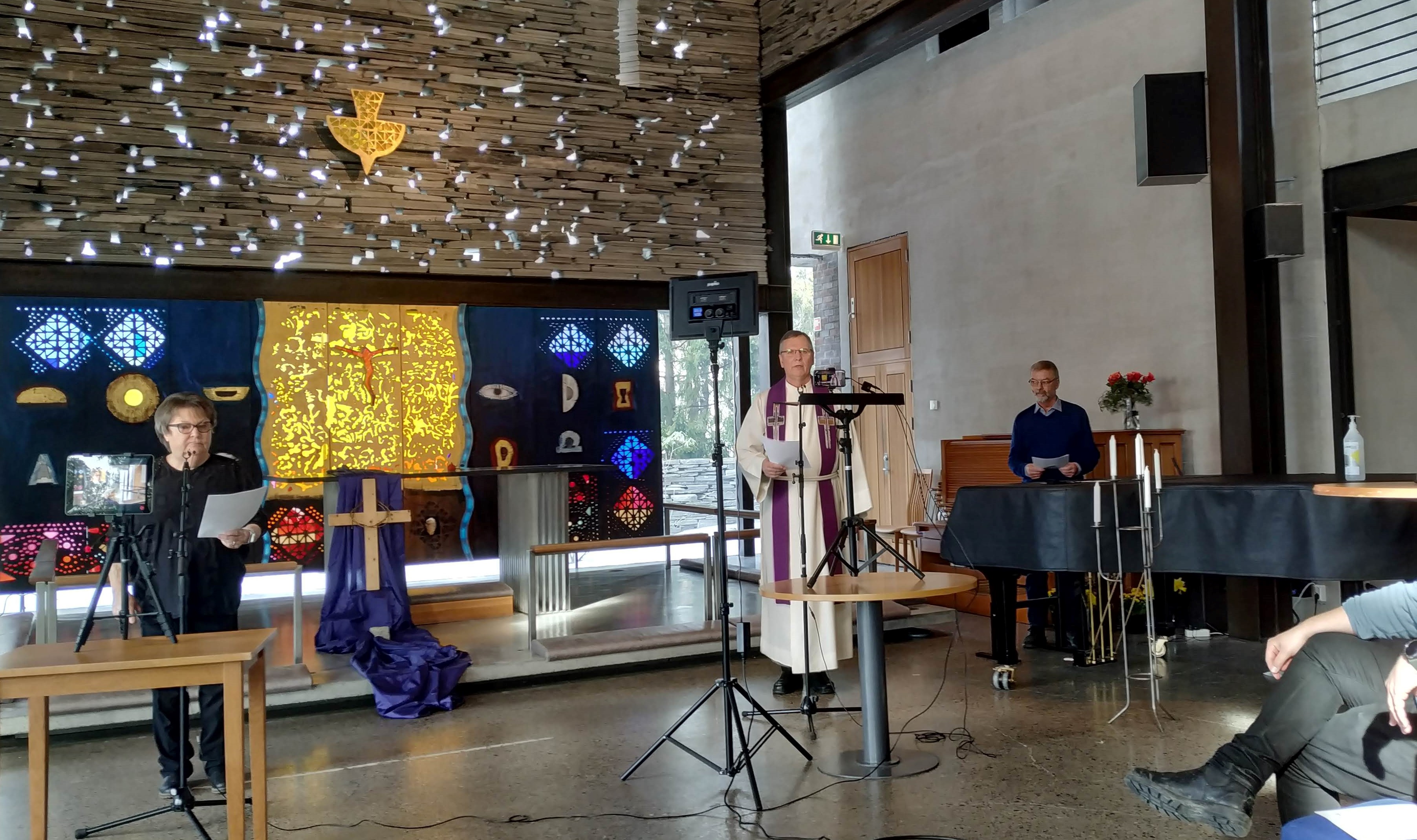 Innspilling av gudstjeneste til langfredag