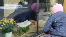 Påskevandring utenfor Mortensrud kirke