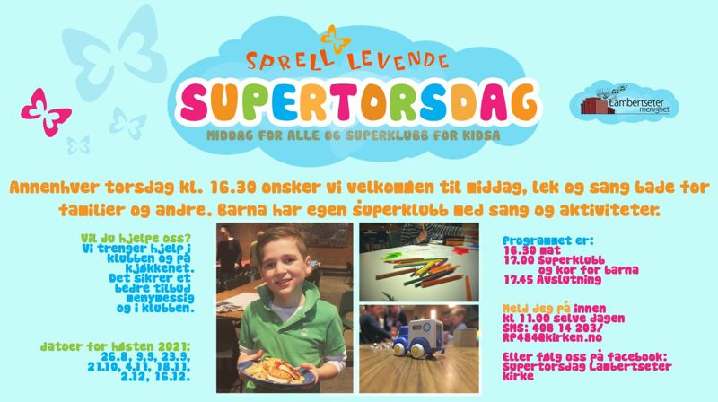 Supertorsdag starter opp igjen!