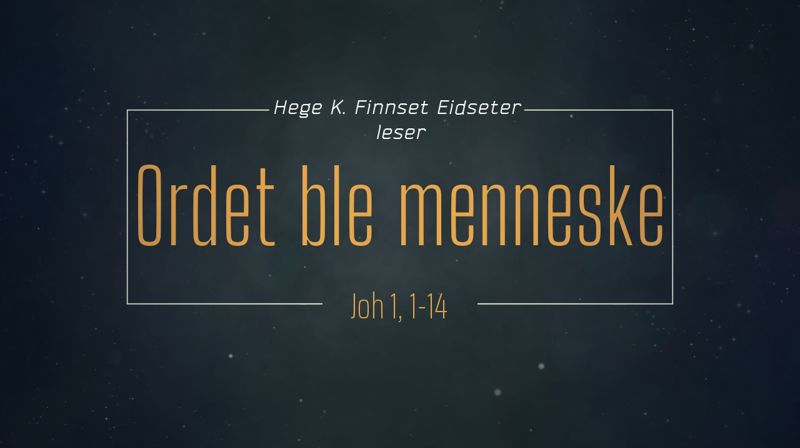 ...Ordet ble menneske