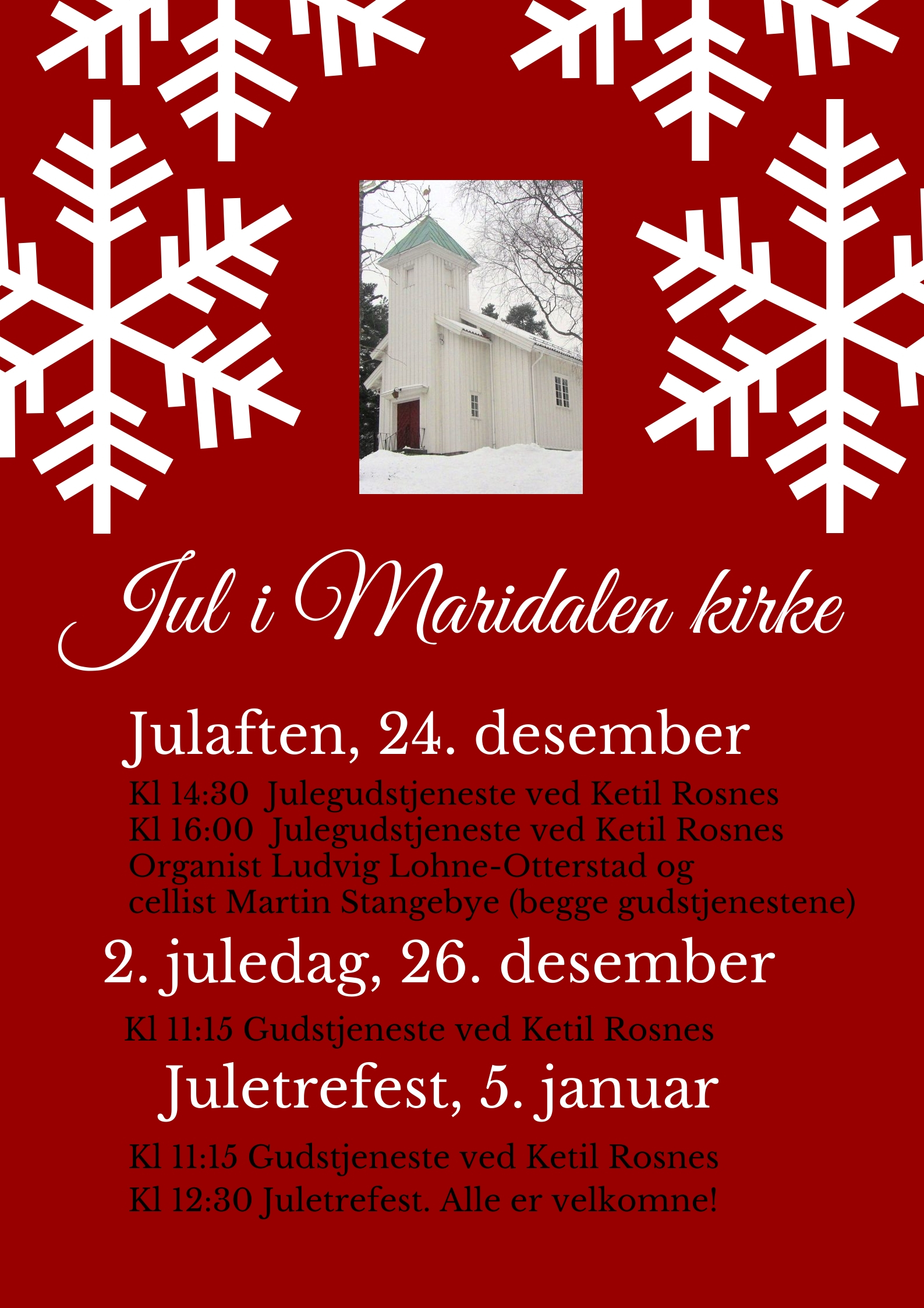Jul i Maridalen kirke 2019