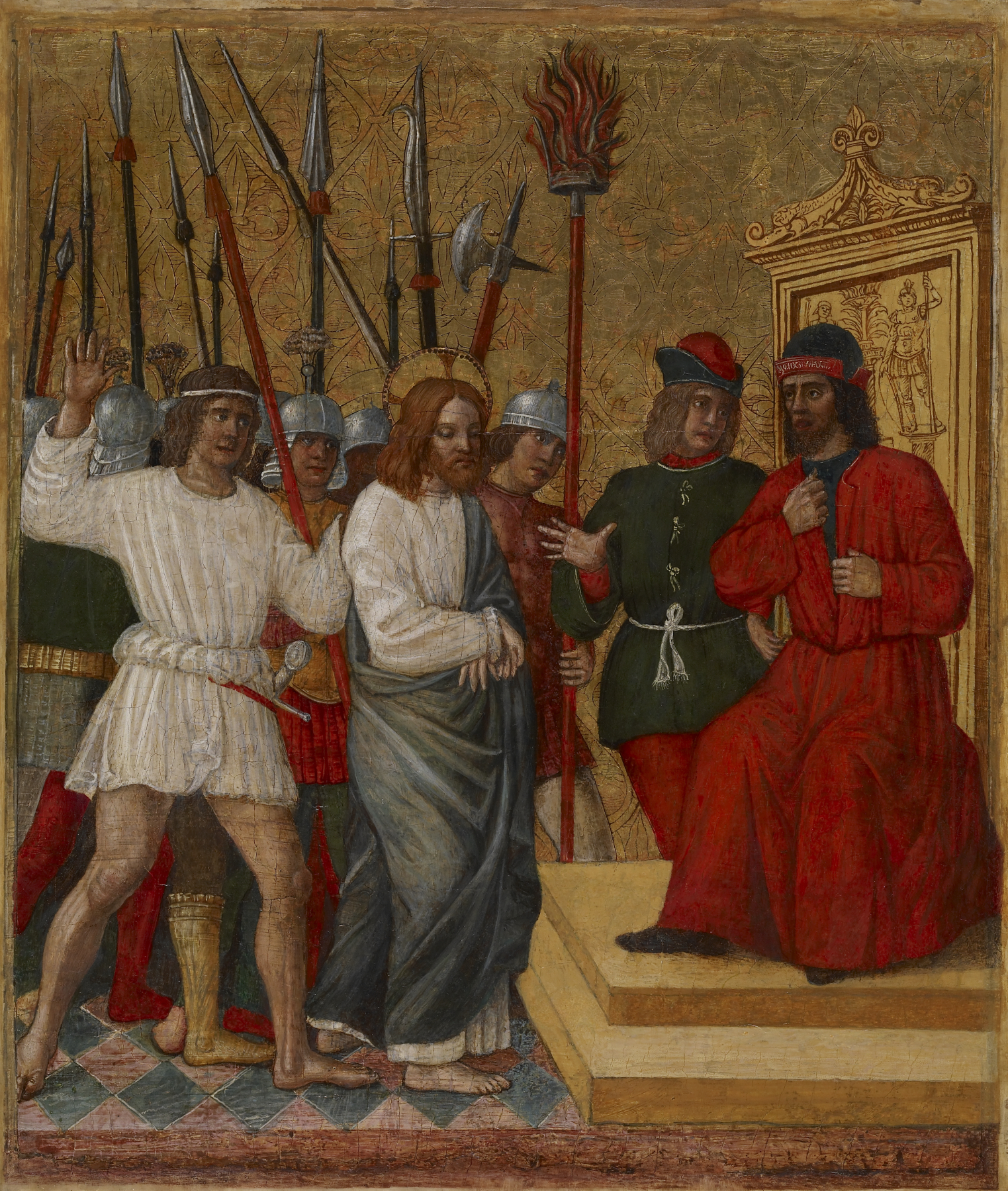 Christ Before Caiaphas av Antonio della Corna
