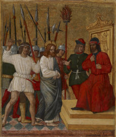 Christ Before Caiaphas av Antonio della Corna