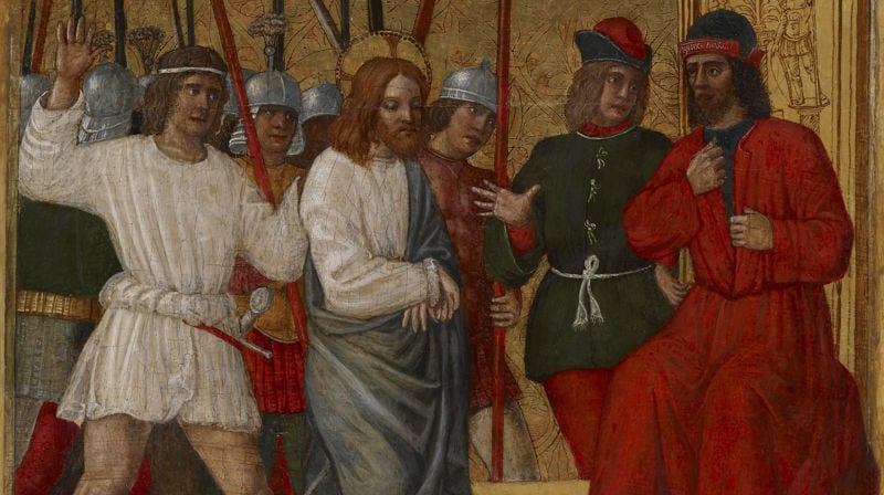 Christ Before Caiaphas av Antonio della Corna