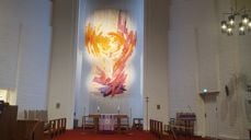 Alterpartiet i Nordberg kirke.