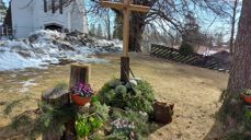 Påskehagen utenfor Nordberg kirkeberg kirken