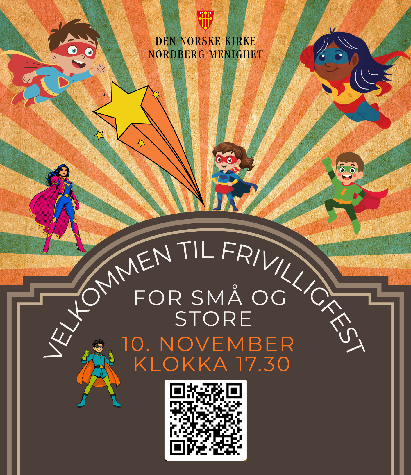 Velkommen til fest i Nordberg menighet tirsdag 10. november!