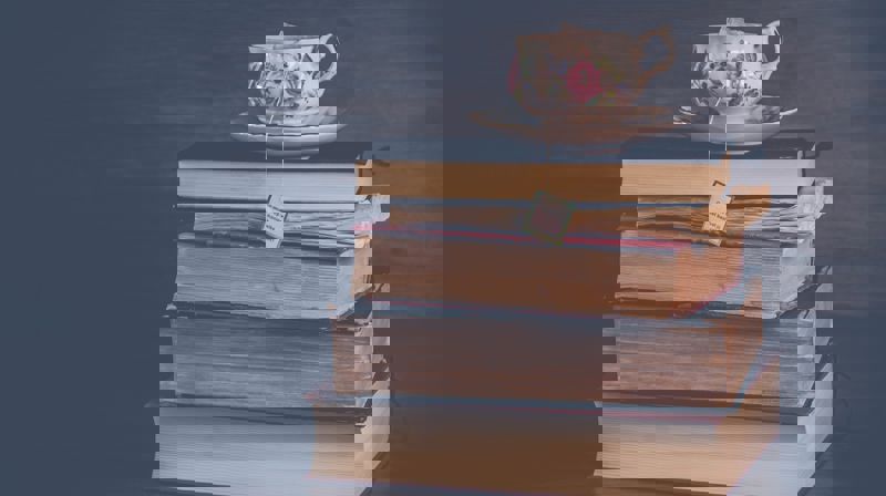 Litteraturtime i kirkestua på Nordberg