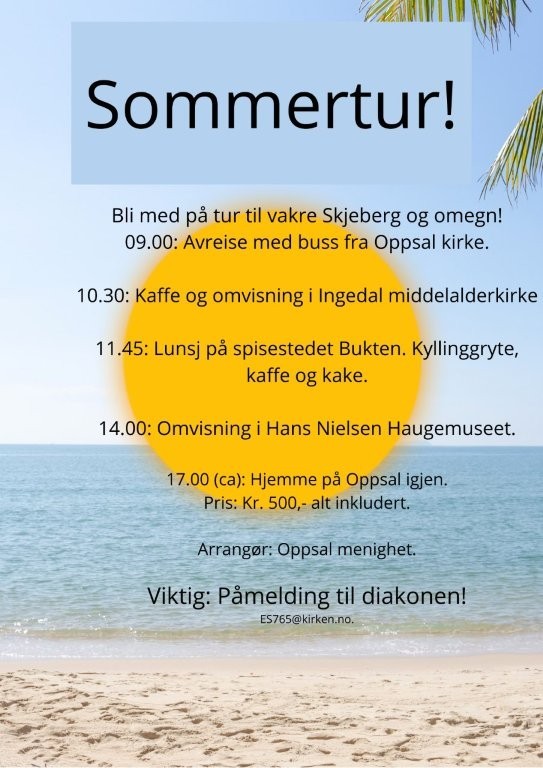 Bli med på sommertur!!