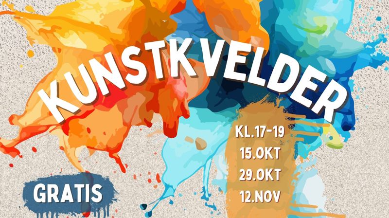 Velkommen til kunstkvelder for barn i følge med voksen.