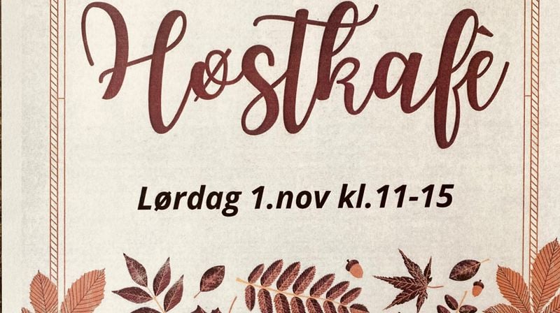 Velkommen til høstkafé lørdag 1. november!