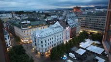 Utsikt fra kirketårnet St Hans-natten 2015