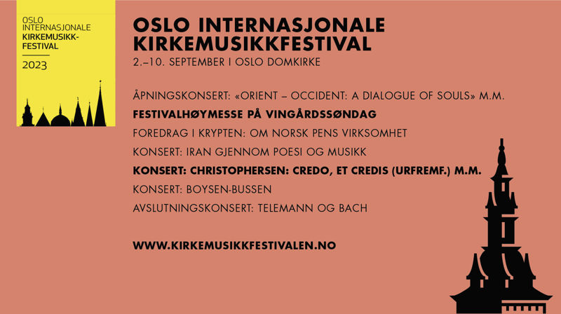 Festivalhøymesse og urfremføring