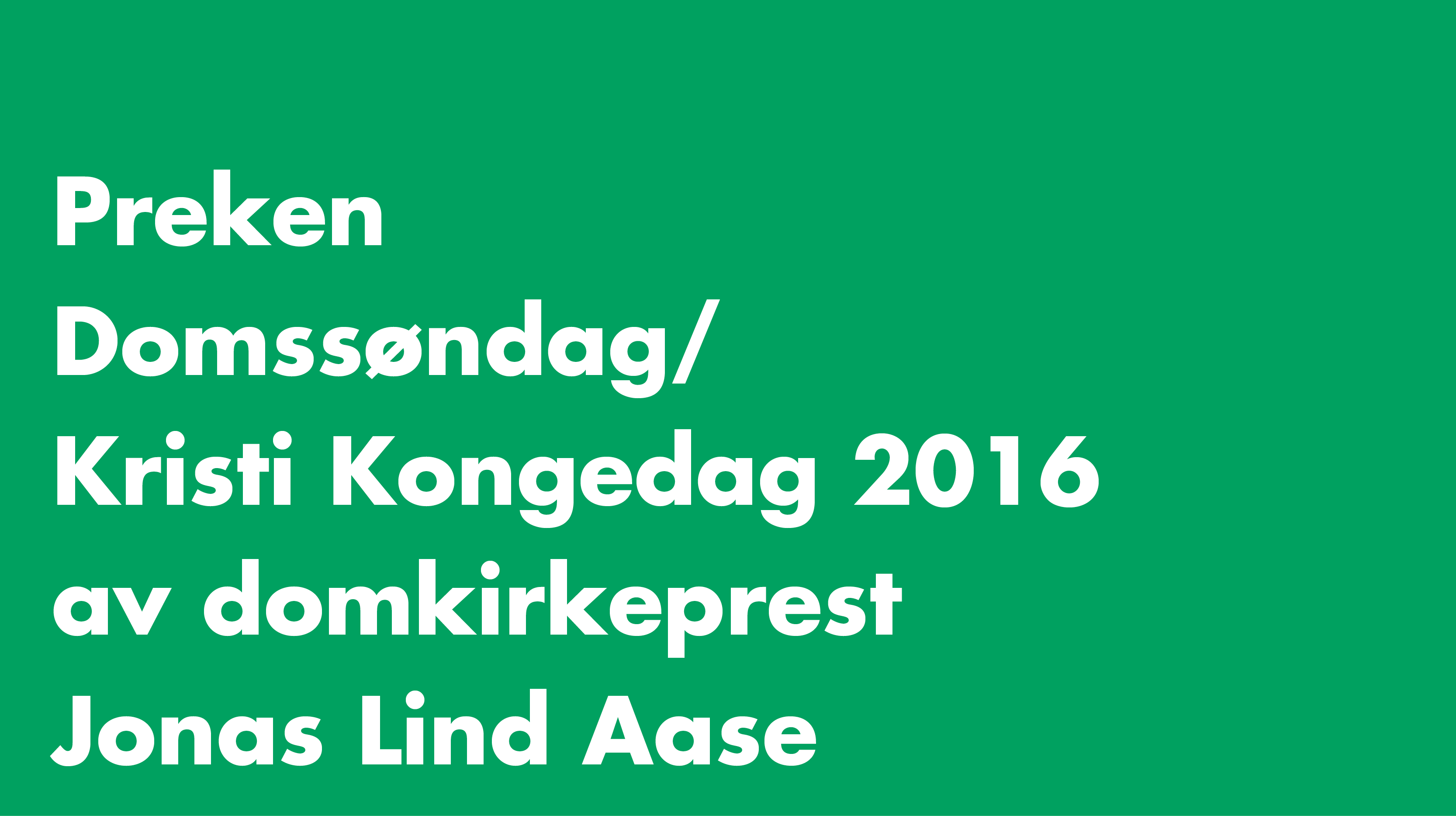 Hvem vet hva fremtiden vil bringe?