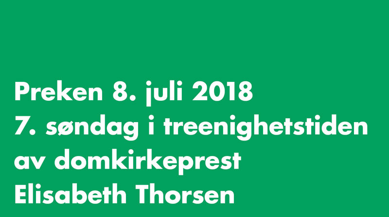 7. søndag i treenighetstiden, høymesse i Oslo domkirke med Margreth og Joralf