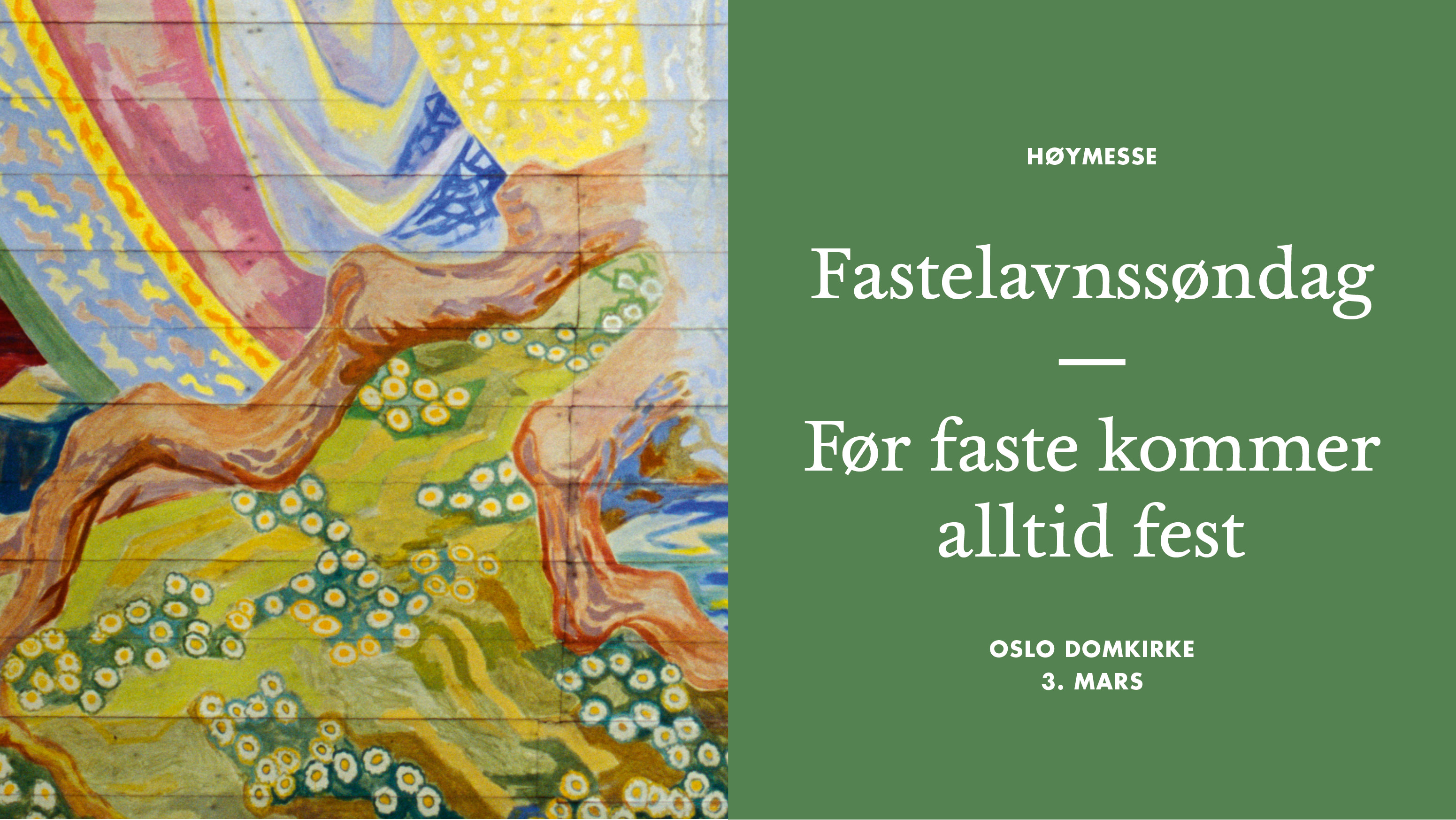 Detalj fra takmaleriet av Hugo Lous Mohr. Foto: Petter Mohn