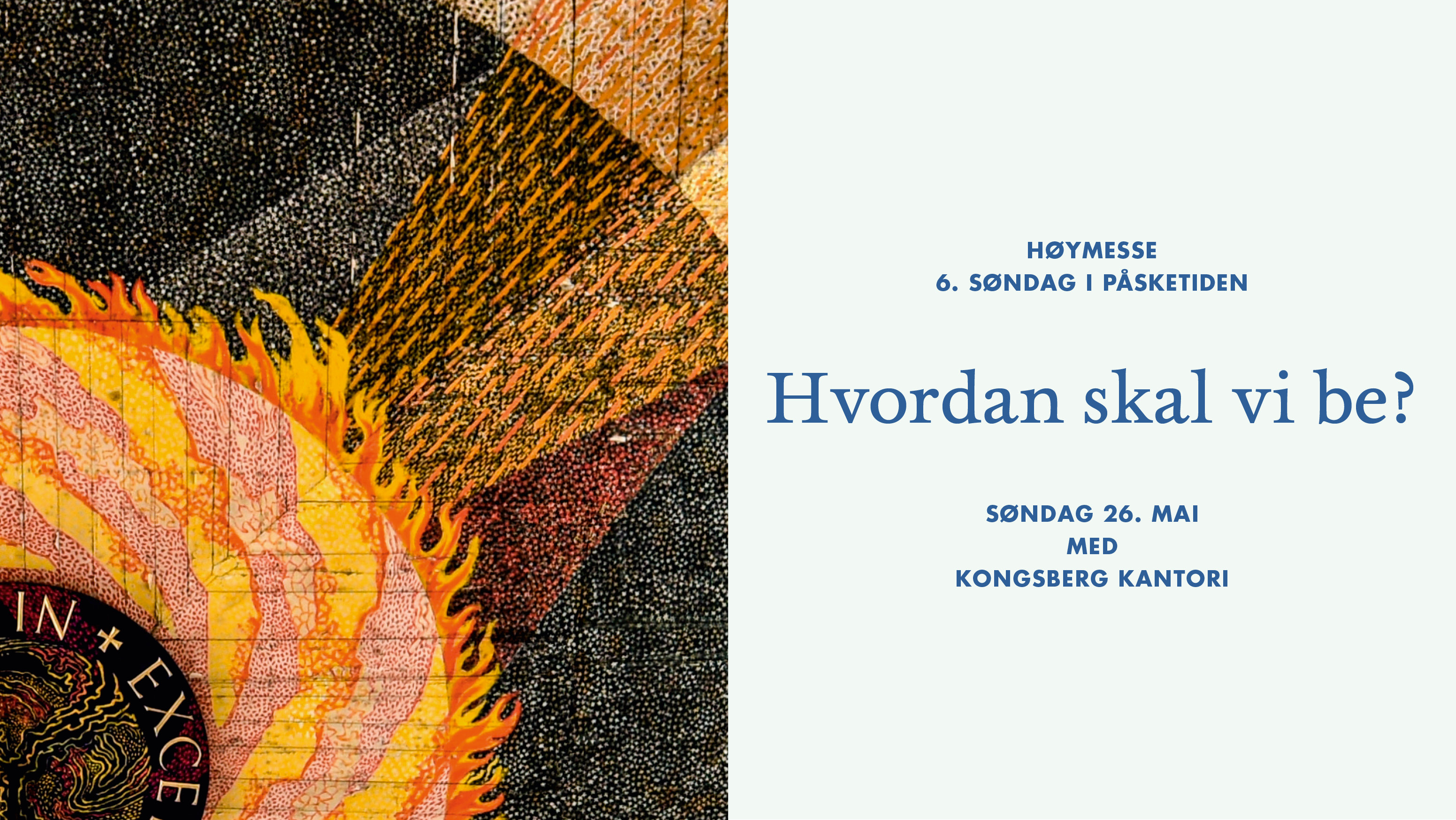 Detalj fra takmaleri av Hugo Lous Mohr i Oslo domkirke