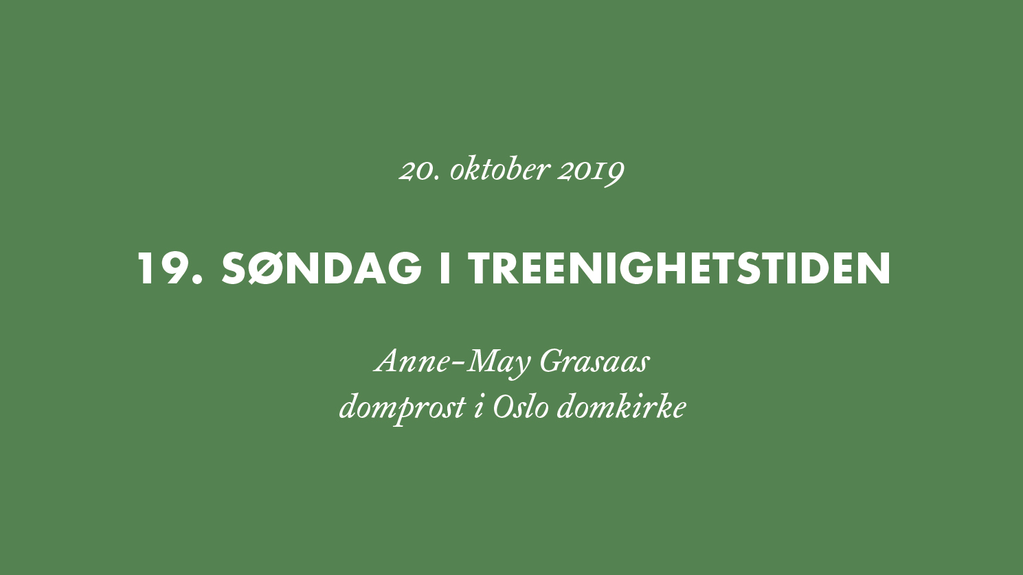 La de døde begrave sine døde