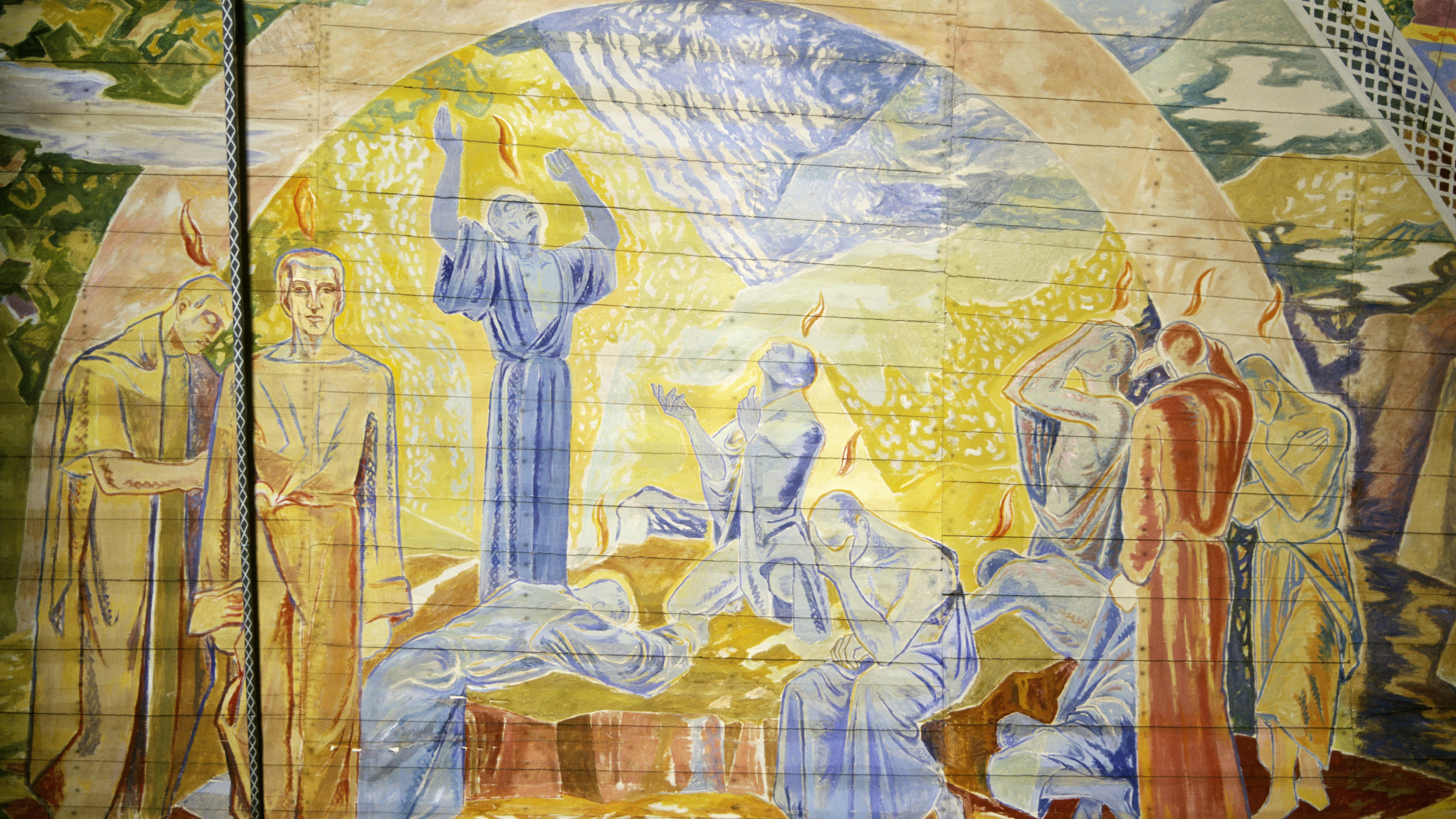 Detalj fra takmaleriet av Hugo Lous Mohr. Foto: Petter Mohn