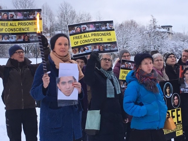 Domkirkeprest Elisabeth Thorsen i demonstrasjonstog