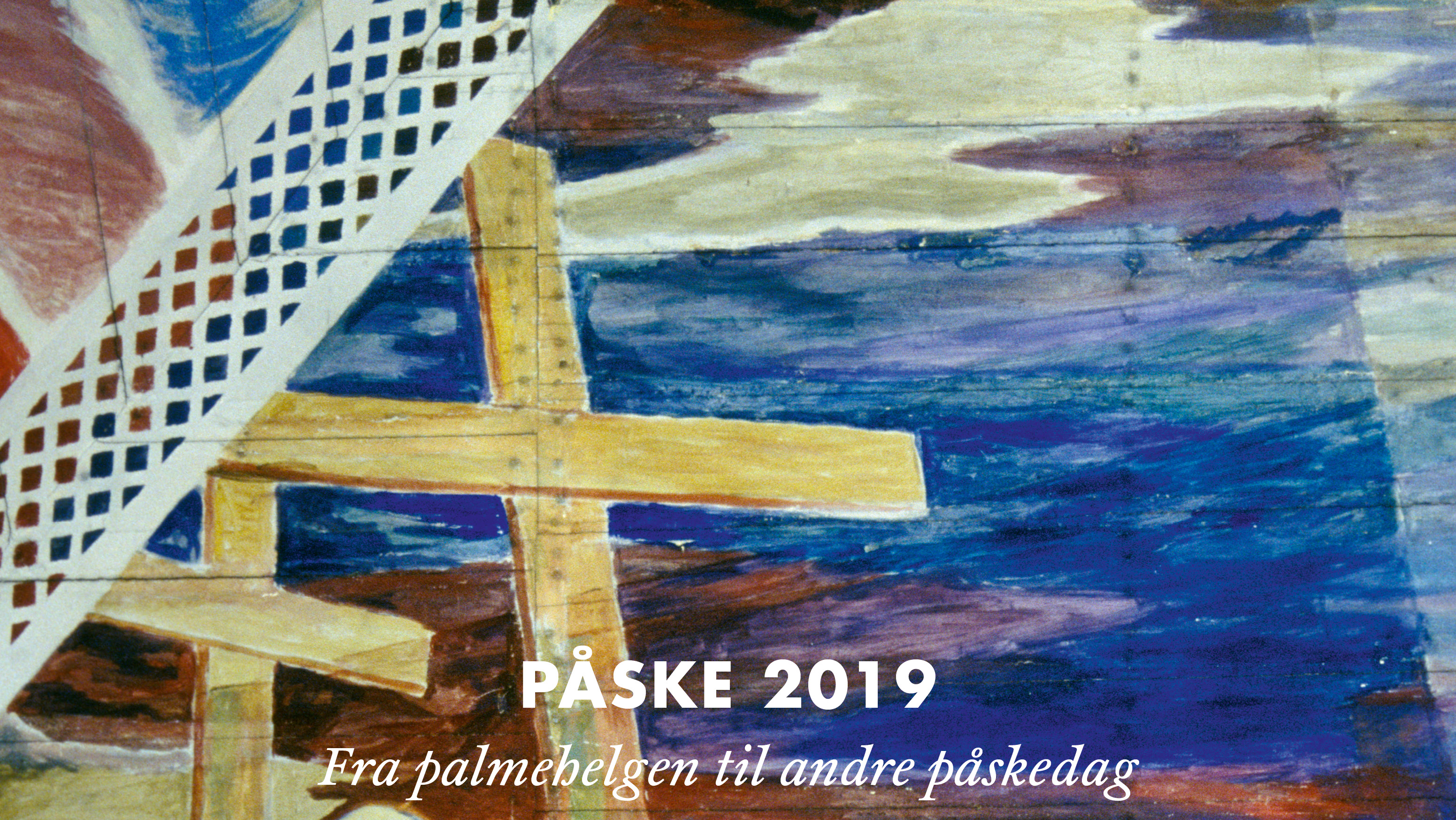 Påskehendelsene fra takmaleriet i Oslo domkirke. Malt av Hugo Lous Mohr. Foto: Petter Mohn