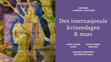 Detalj fra takmaleriet malt av Hugo Lous Mohr i Oslo domkirke. Foto: Petter Mohn.